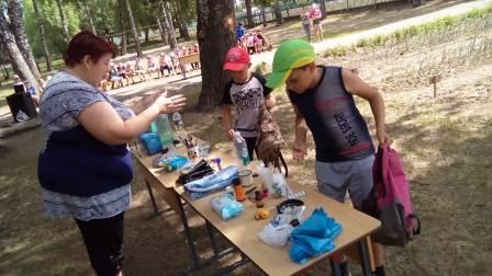 Летние каникулы 2018-2019 учебный год - День туриста в лагере Улыбка